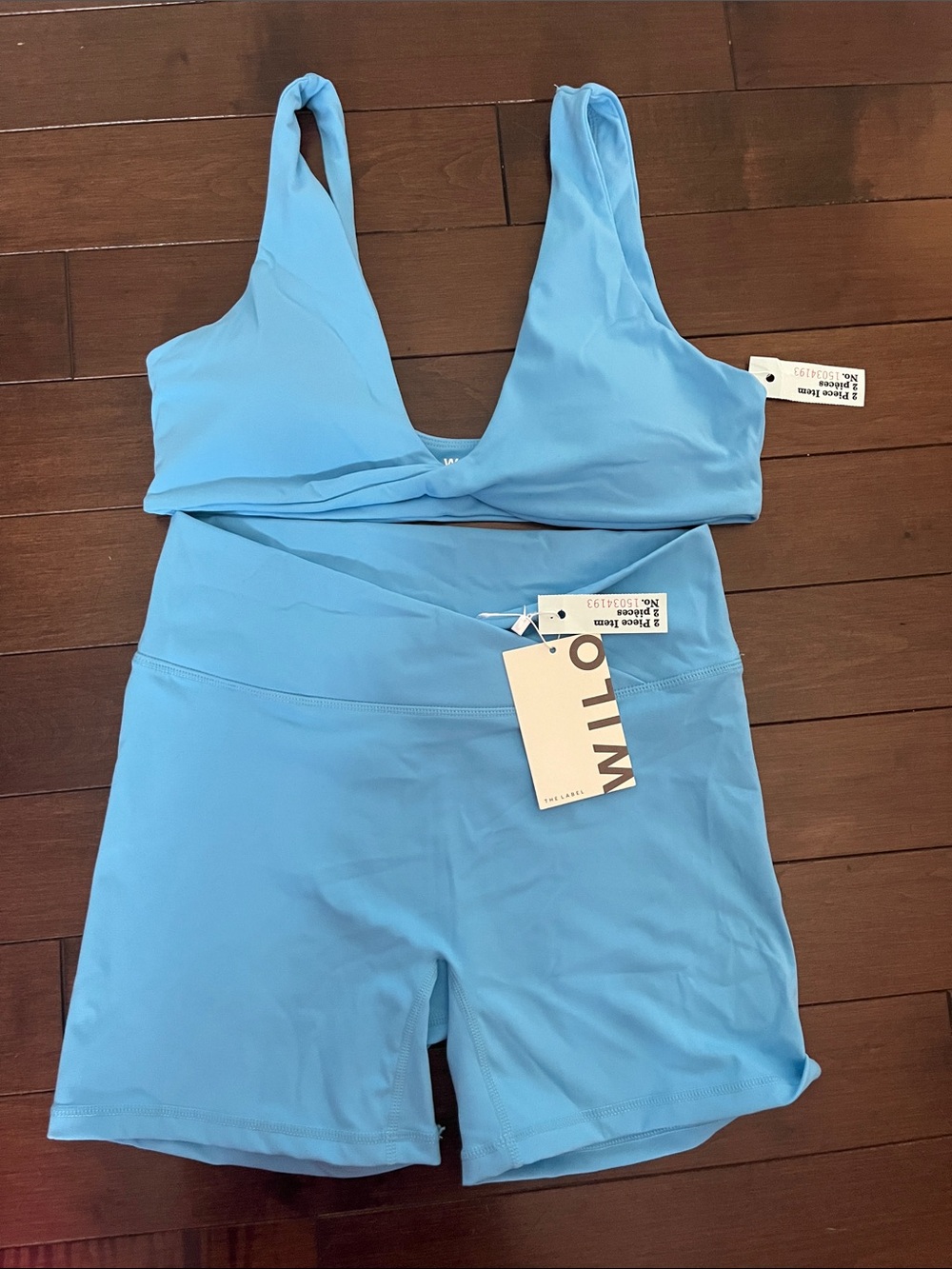 Willow Sky Blue Active One-Piece Set